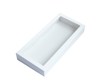 Large White Catering Tray Lid with PET Window 583x275x30mm